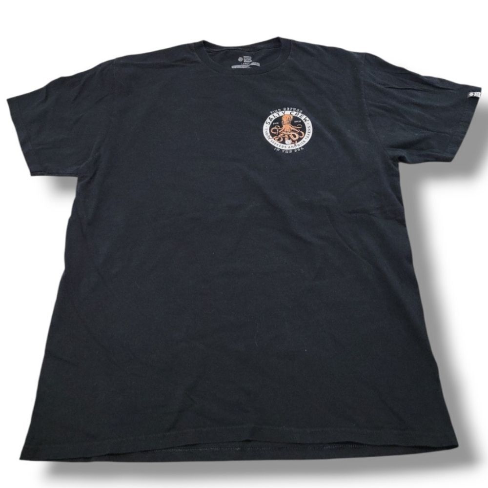 Salty Crew Shirt Size Large Find Refuge In The Sea Octopus Graphic Print T-Shirt